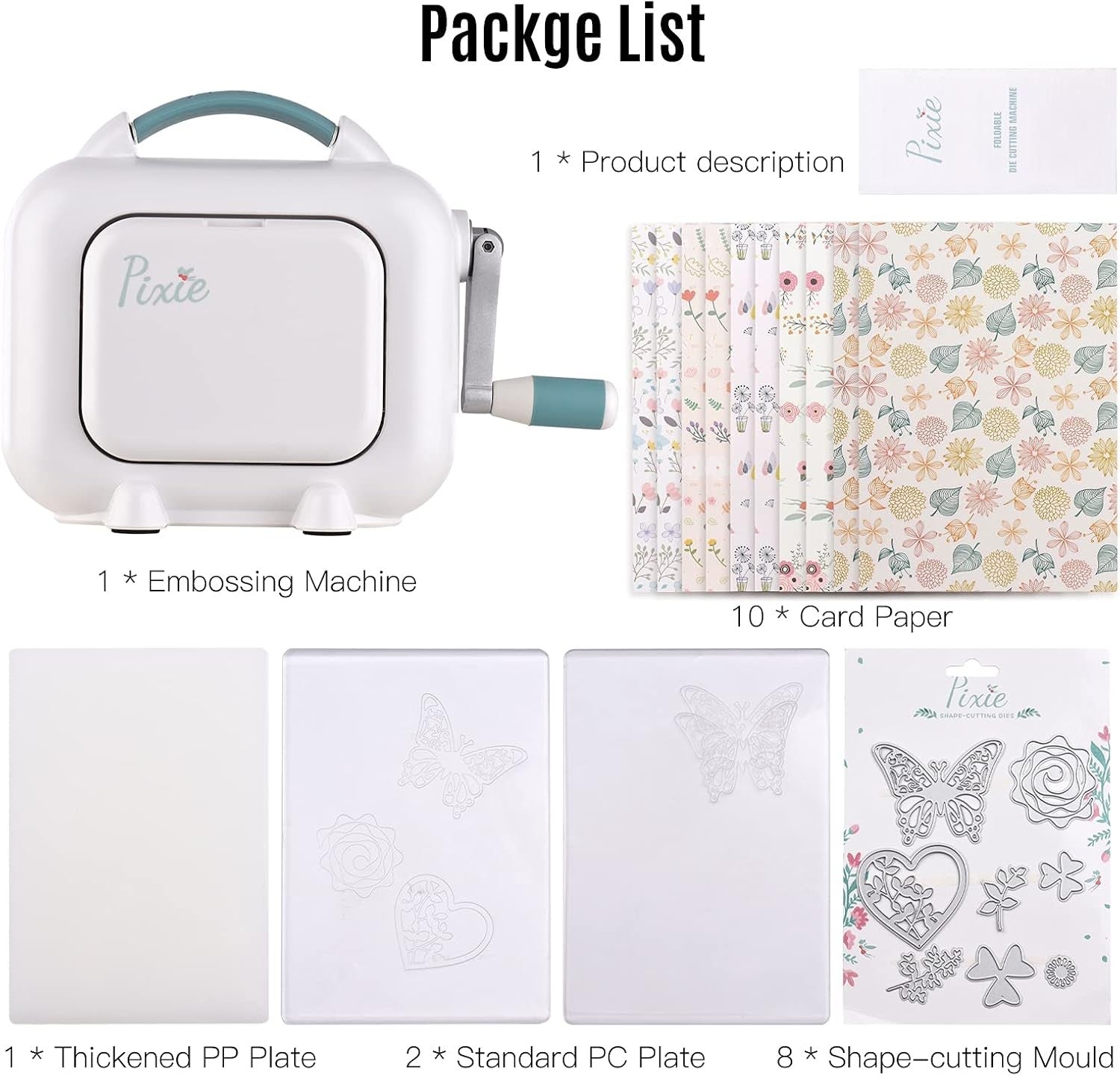 Manual Die Cutting Embossing Machine Craft Kit Card Making Scrapbooking
