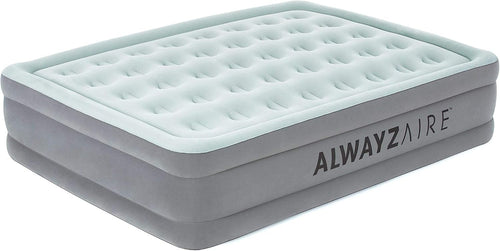 Queen Inflatable Air Mattress with Built-In Pump, USB Port & LED Night Light