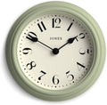 23cm Green Wall Clock Small Retro Design | Quiet Quartz Kitchen Home Office