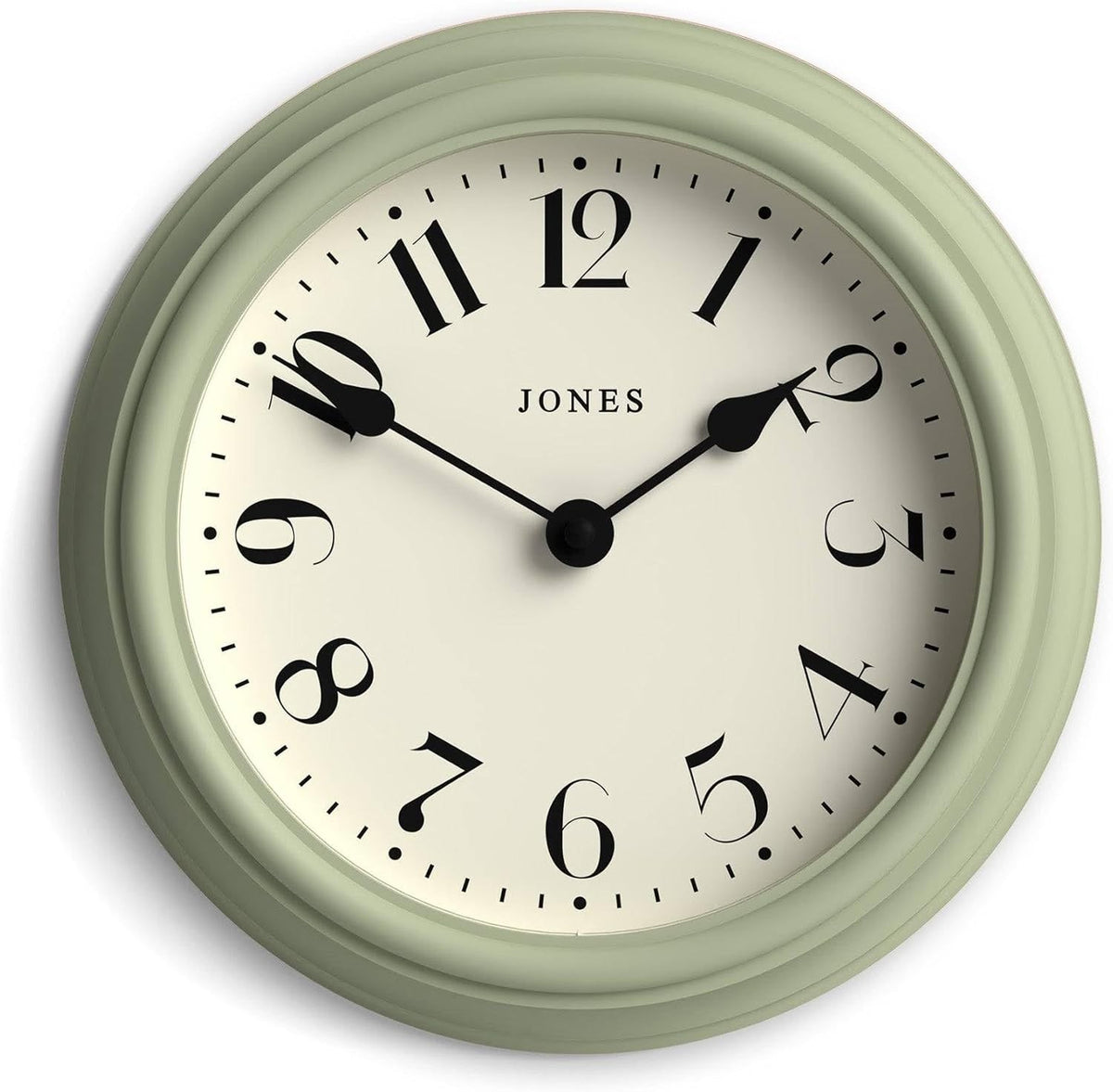 23cm Green Wall Clock Small Retro Design | Quiet Quartz Kitchen Home Office