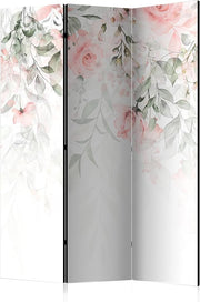 Rose Leaf 3 Panel Room Divider 135x172cm Folding Screen Nature Decor