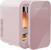 4L Mini Fridge Pink – Portable Cooler & Warmer, AC/DC, 6 Cans