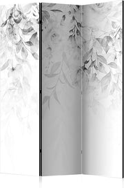 White Leaf Acoustic Room Divider 135x172cm Double Sided Folding Screen