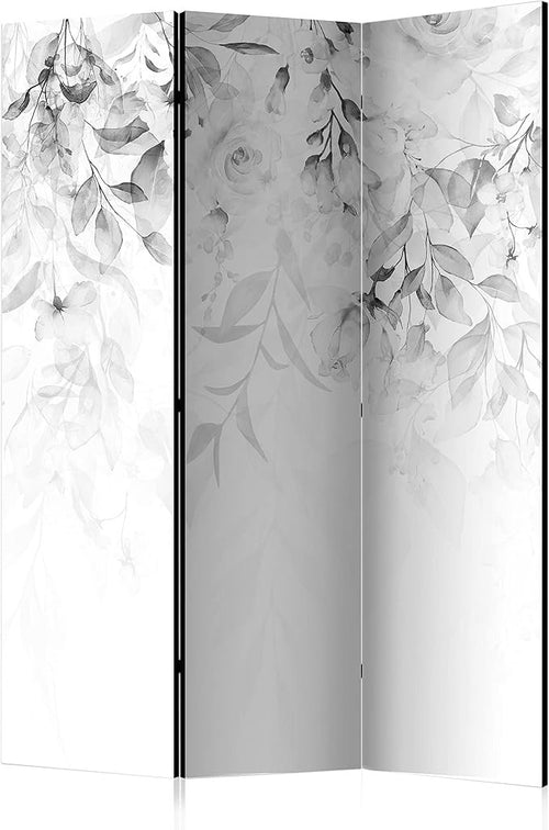 White Leaf Acoustic Room Divider 135x172cm Double Sided Folding Screen