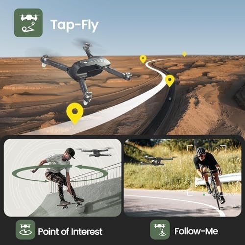 4K GPS Drone w/ Brushless Motor Auto Return Follow Me 46Min Flight Foldable