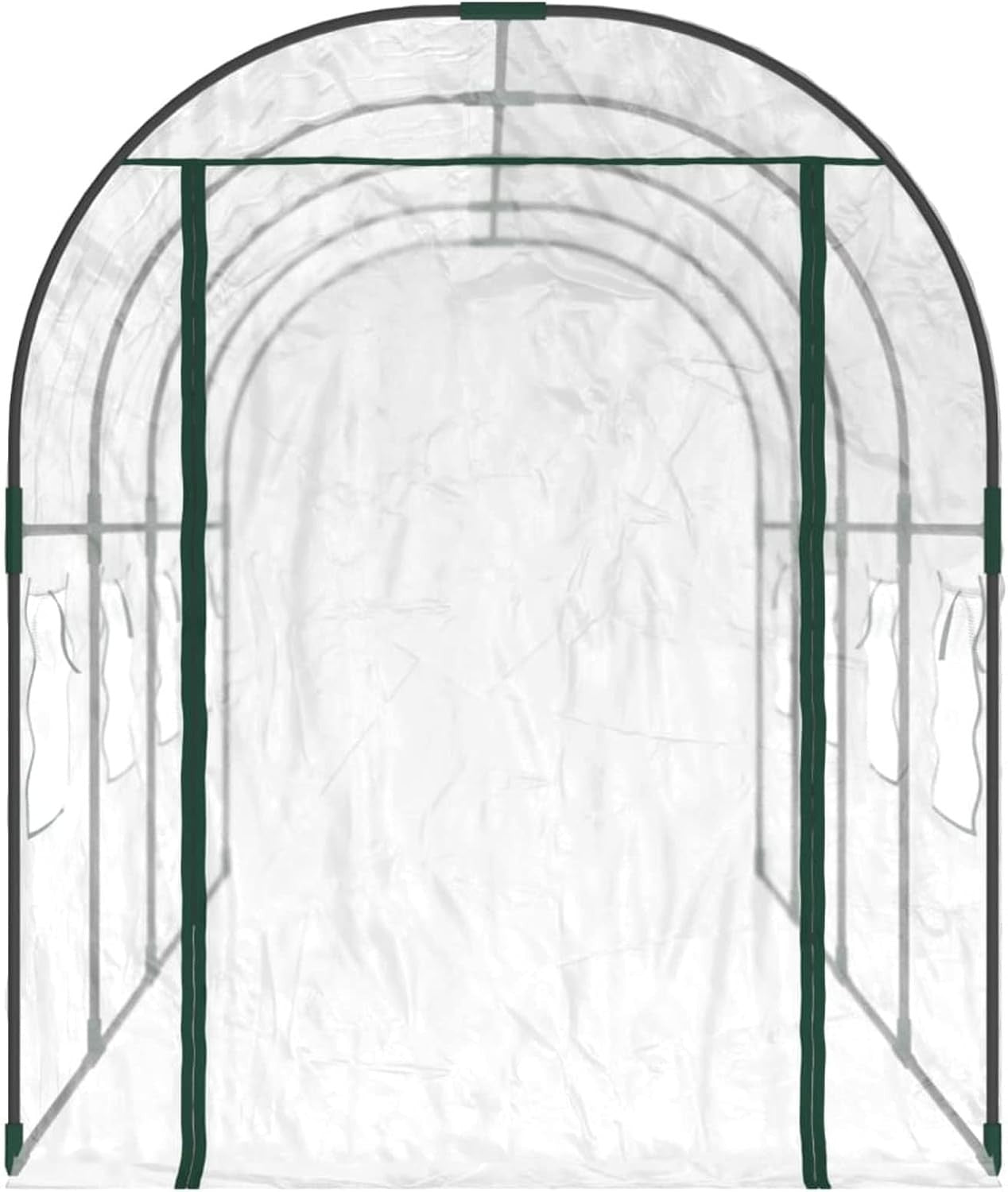 Large Walk-In Garden Greenhouse 160x400x190cm PVC Frame Outdoor Tunnel