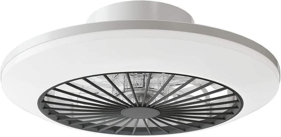 45.5CM Ceiling Fan Light, 6 Speeds, Stepless Dimming LED, 3000K-5500K, Remote