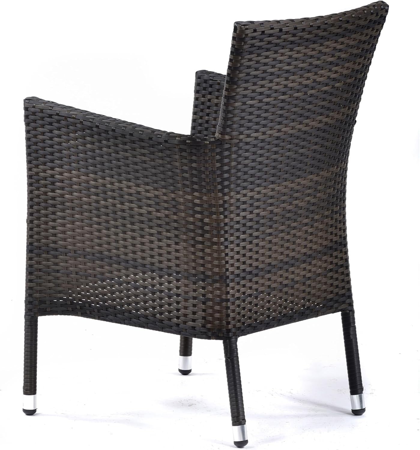 Rattan Tub Armchairs Set of 2 Outdoor Garden Patio Chairs with Cushions
