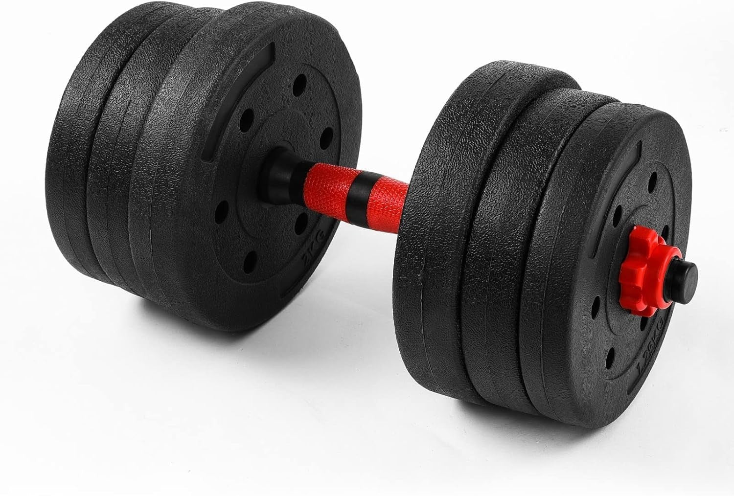 20kg Adjustable Dumbbell Set Vinyl Weights Home Gym Strength Training