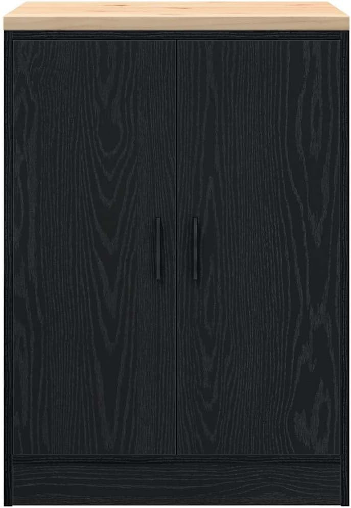 Black Pine Garage Storage Cabinet 60x51x85 cm - Durable Tool Organizer