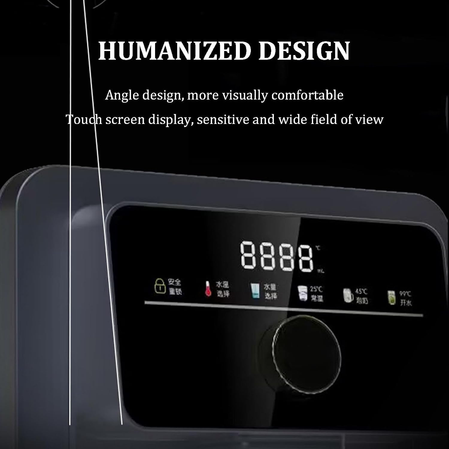 Wall Mounted Instant Hot Water Dispenser Touch Screen Child Lock Dual Temp