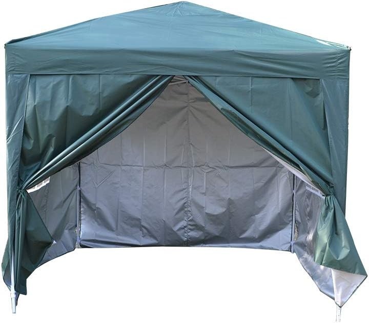 2.5x2.5m Green Waterproof Pop-Up Garden Gazebo Party Tent with Sides