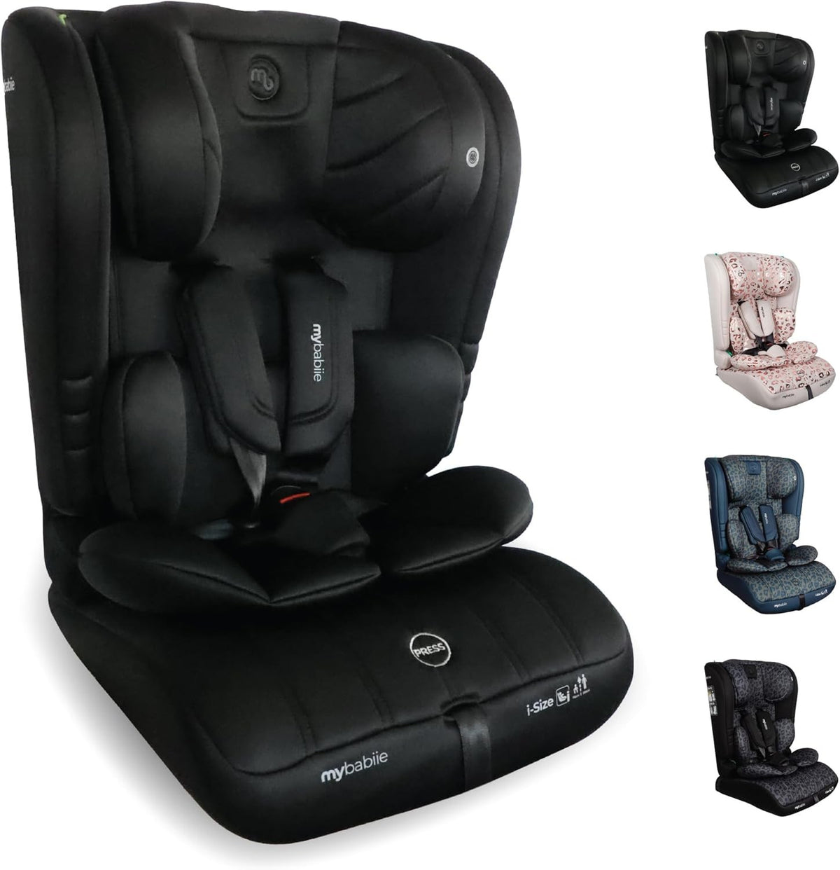 i-Size R129 Toddler to Booster Car Seat 5-Point Harness 76–150cm