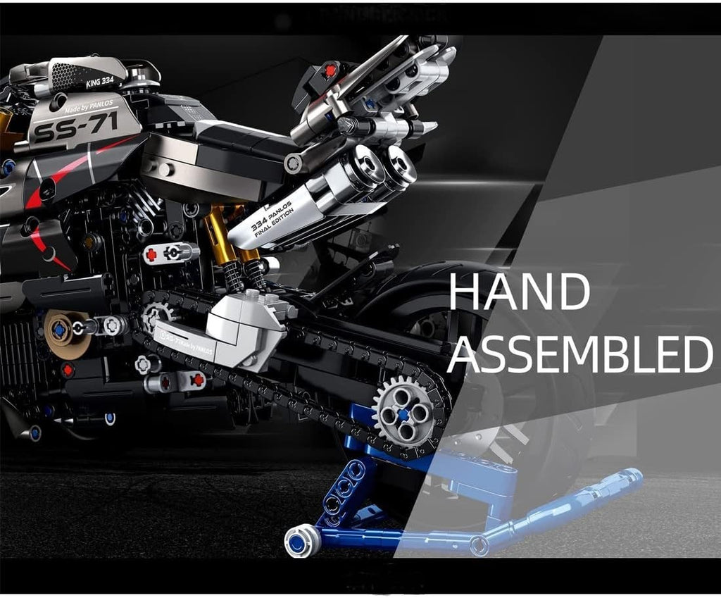 1056 PCS Motorcycle Model Kit | Realistic Details | Perfect Gift for Kids & Adul