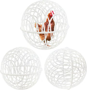 3Pc Portable Chicken Ball Enclosure Outdoor Rolling Run