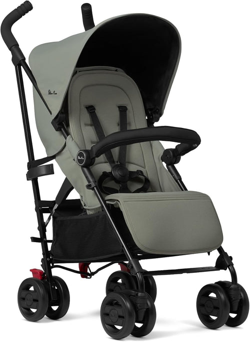Lightweight Travel Pushchair Lie-Flat Seat Foldable Buggy 0–4Y 22kg
