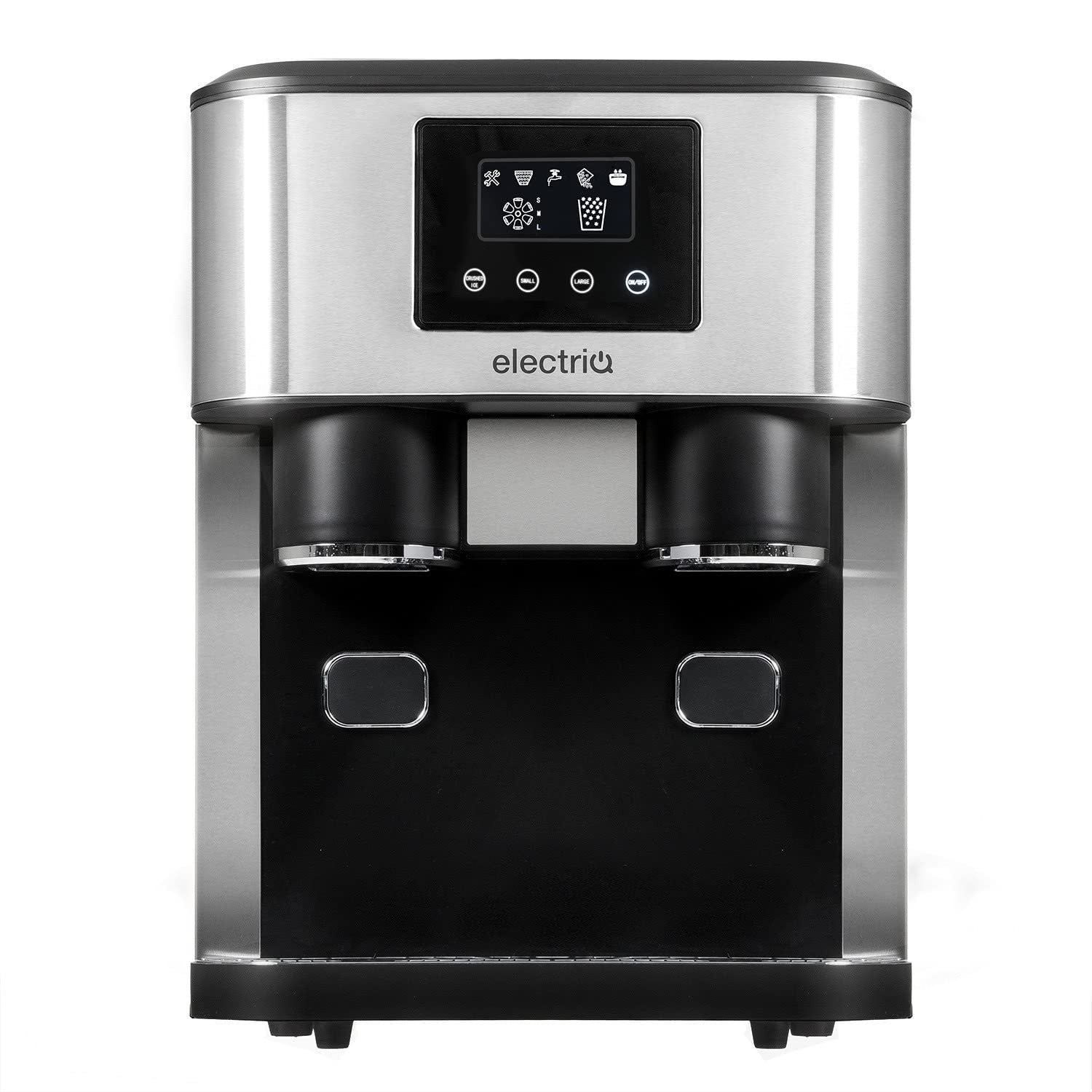Countertop Ice Maker Ice Crusher Water Dispenser Stainless Steel
