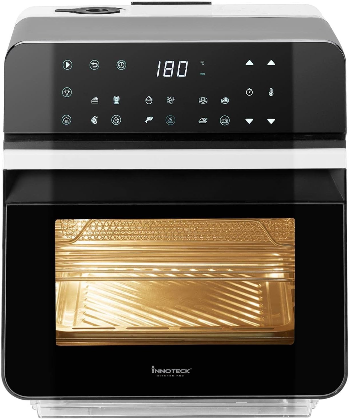 11L Steam Air Fryer Oven 9 Presets Touch LED 1150ml Water Tank No PFOA