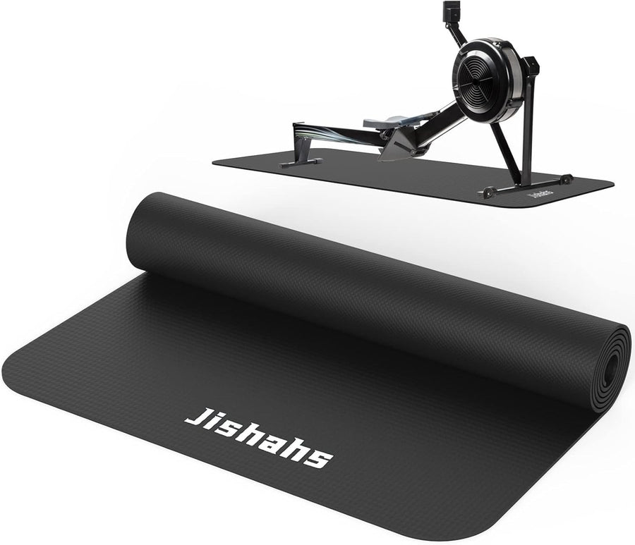 Extra Long Rowing Machine Mat 8.5ft Non-Slip Waterproof PVC Floor Protector