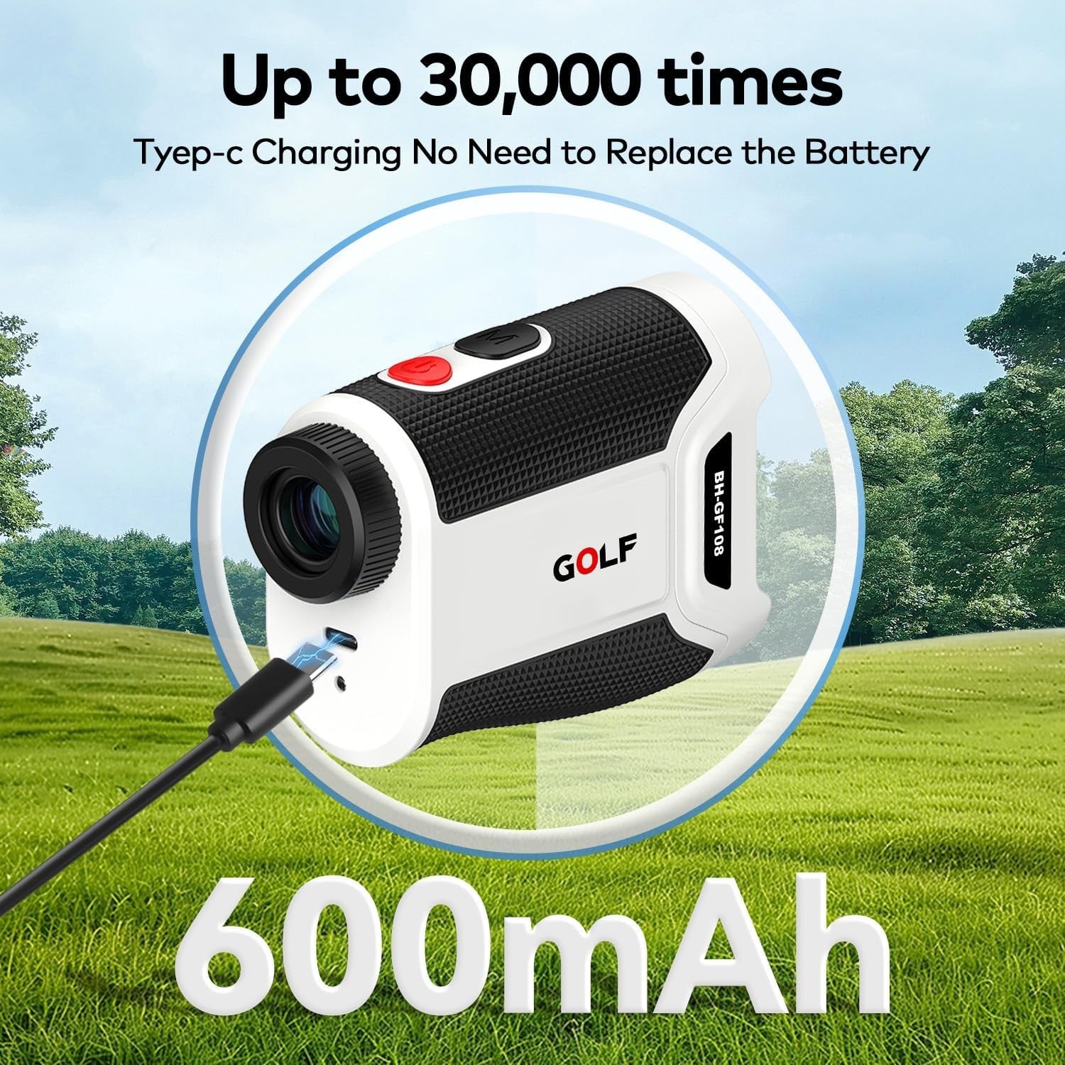 Golf Rangefinder 1200 Yards with Slope Magnetic Pin Lock 7X Fast Focus