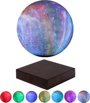 Lacquered Levitating Moon Lamp 7-Color Floating LED Light with Touch Control