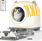 Automatic Self Cleaning Cat Litter Tray 90L Smart App Odour Control XXL