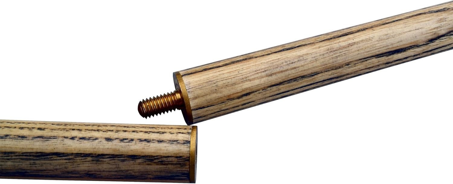 145cm 2 Piece Ash Snooker Pool Cue 9.5mm Tip Brass Joint