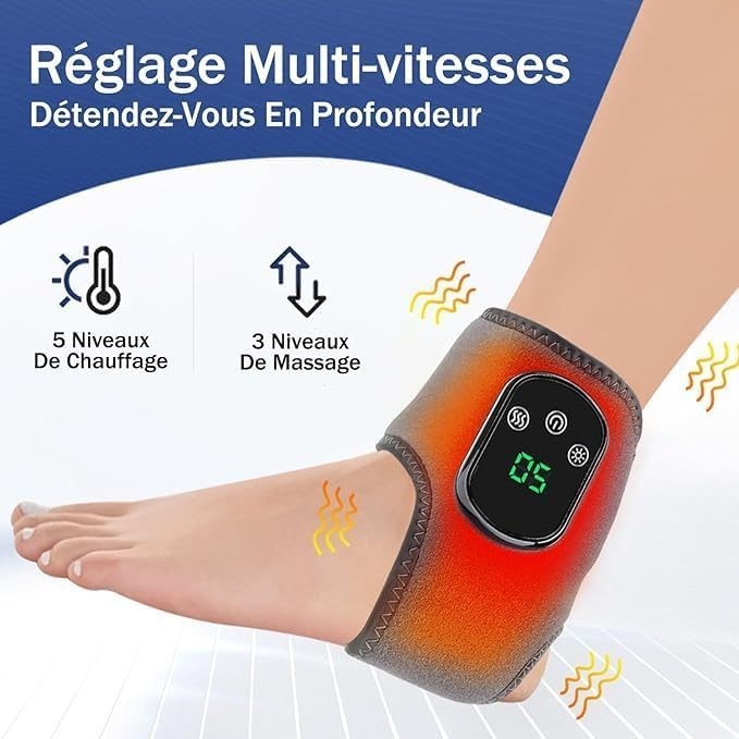 Triple Therapy Foot Massager 3-in-1 Deep Kneading Heat & Compression Relief