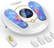 Foot Massager Machine EMS TENS Circulation Pain Relief 25 Modes Rechargeable