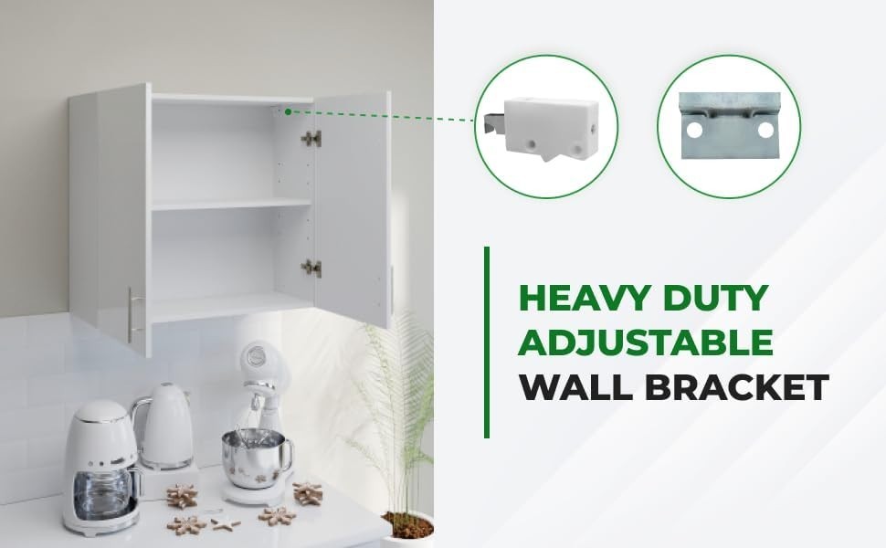Space-Saving 80cm White Gloss Kitchen Wall Cabinet – Easy Install & Durable