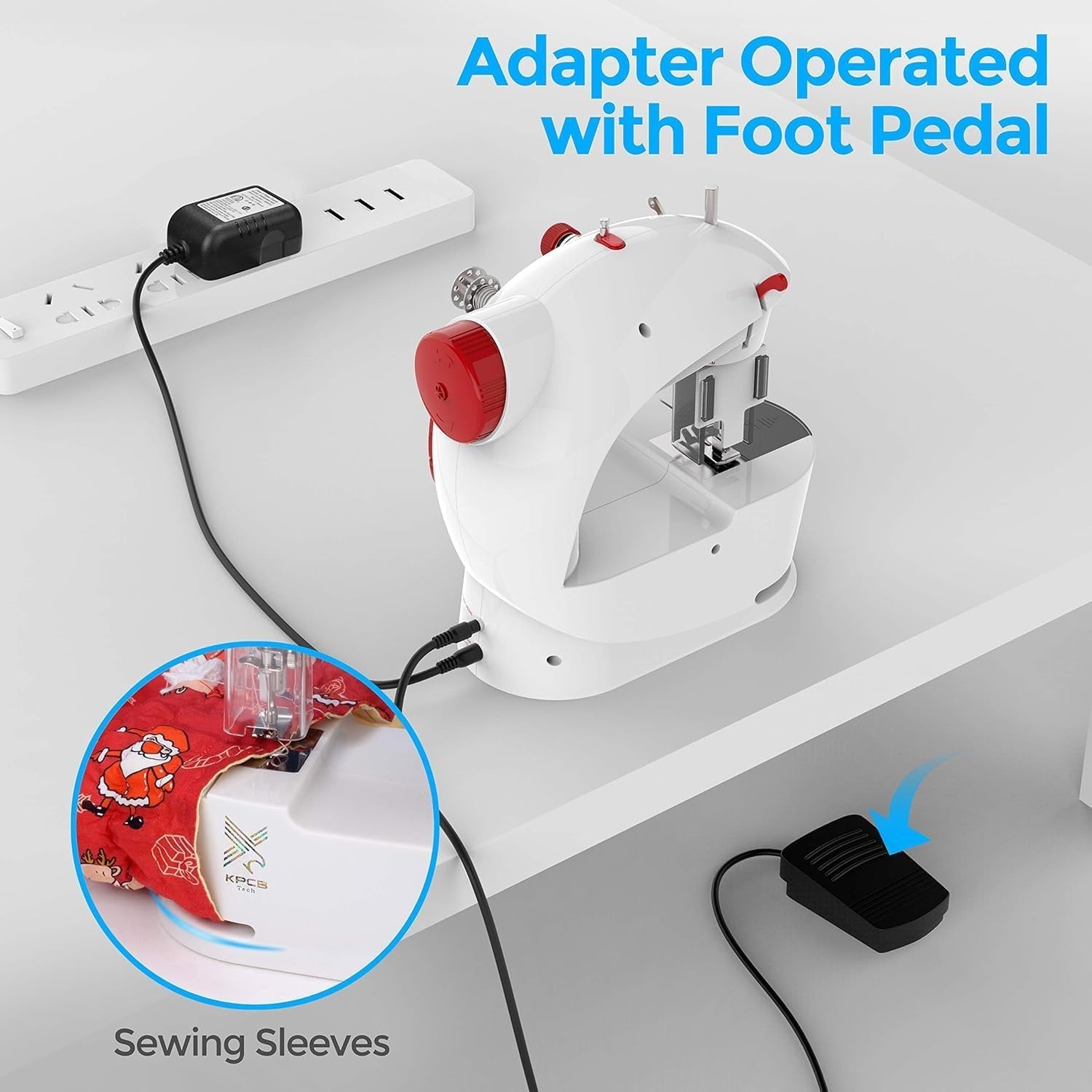 Mini Sewing Machine for Beginners Kids Portable Electric DIY Craft Kit