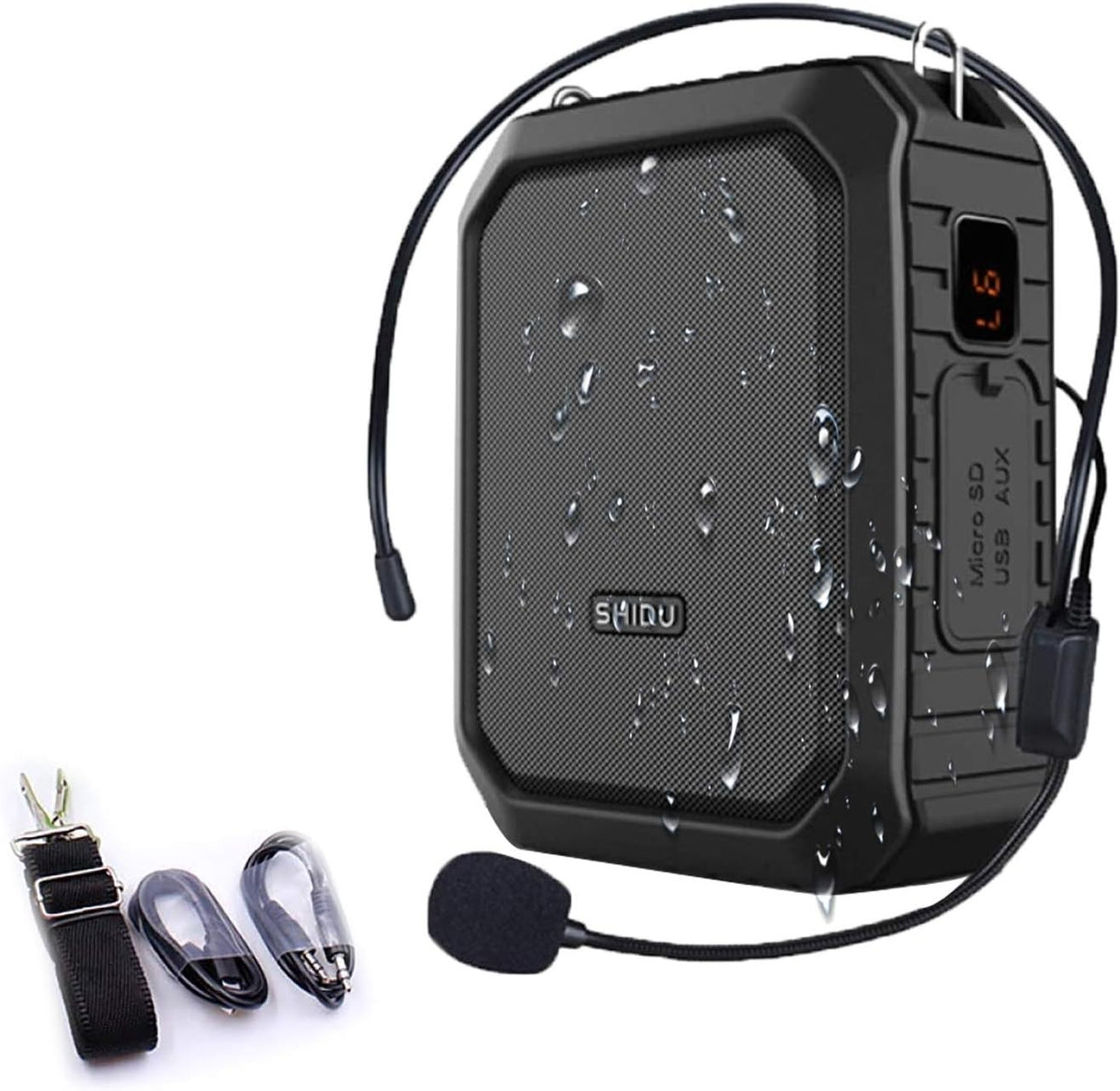 18W Portable Voice Amplifier Bluetooth Waterproof PA