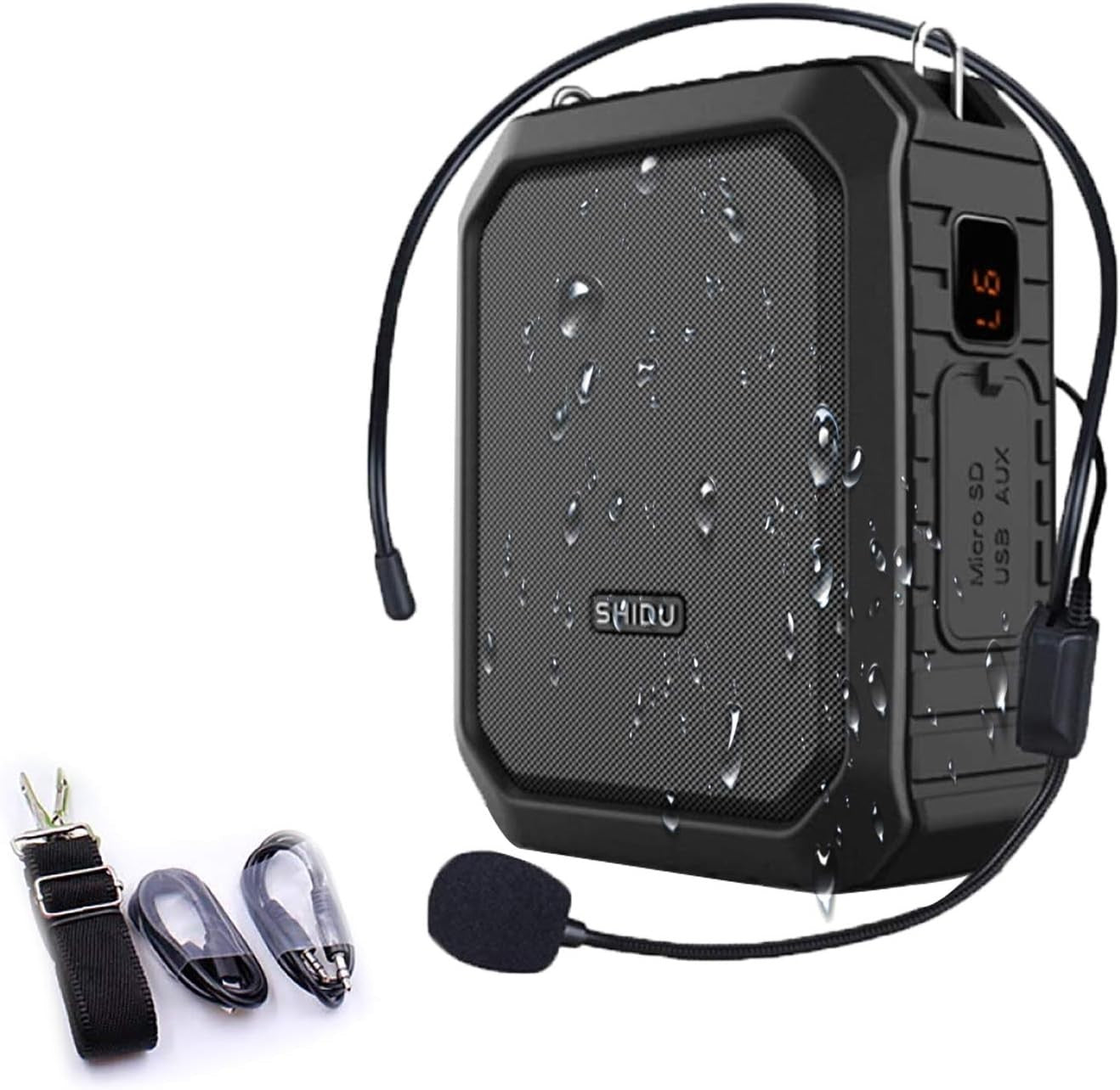 18W Portable Voice Amplifier Bluetooth Waterproof PA