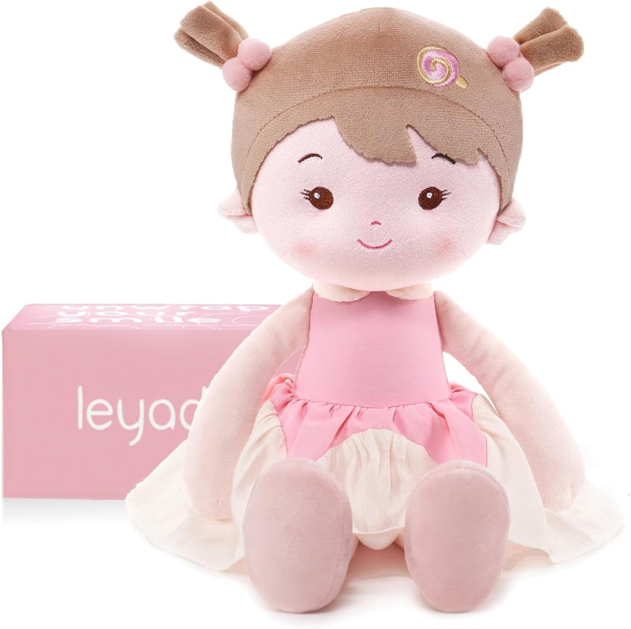 16” Soft Baby Doll Plush Rag Doll First Baby Toy for Toddlers 1+ Gift