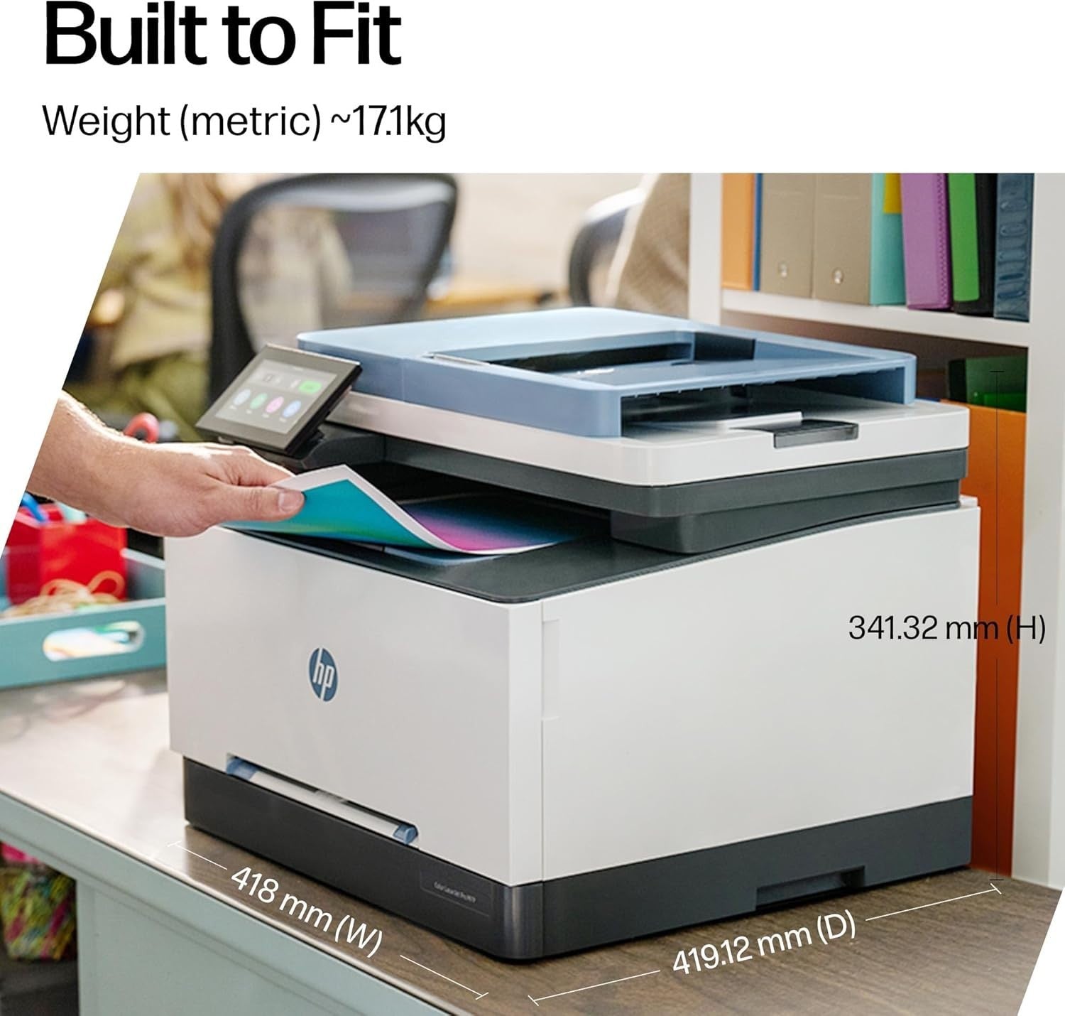 White Black Blue A4 Colour Laser MFP Printer WiFi Duplex ADF 25ppm Office