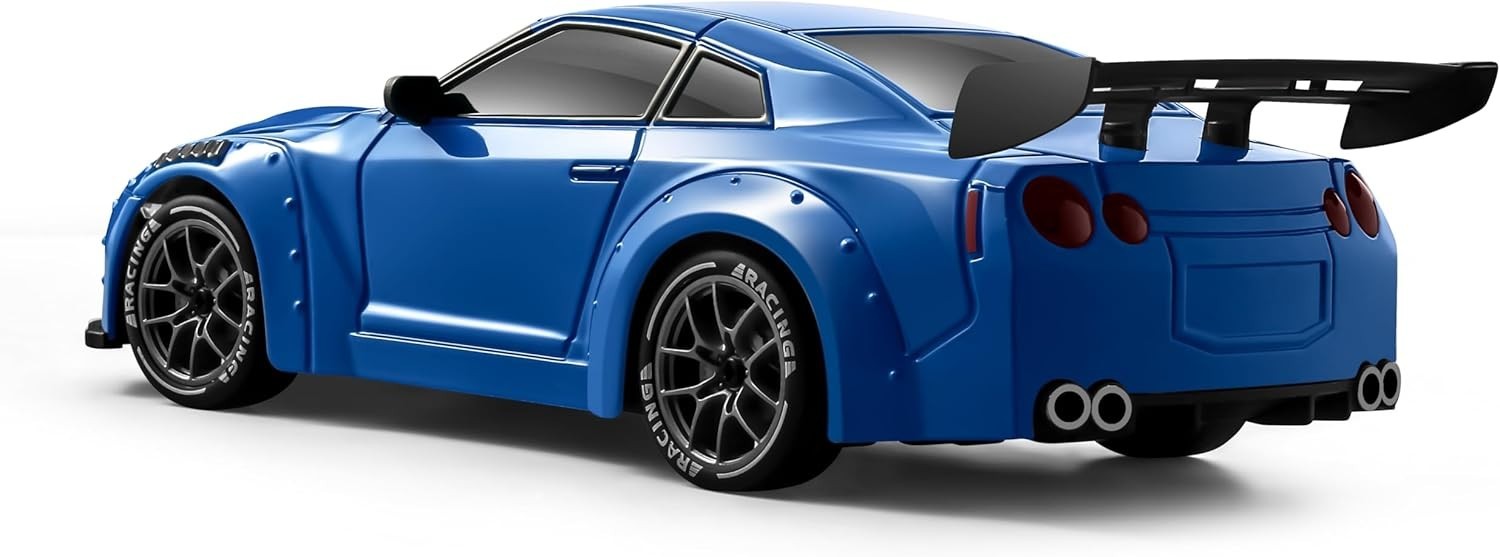 1:24 RC Drift Car 20KM/H – 4WD Remote Control Toy with Extra Tires, Dark Blue
