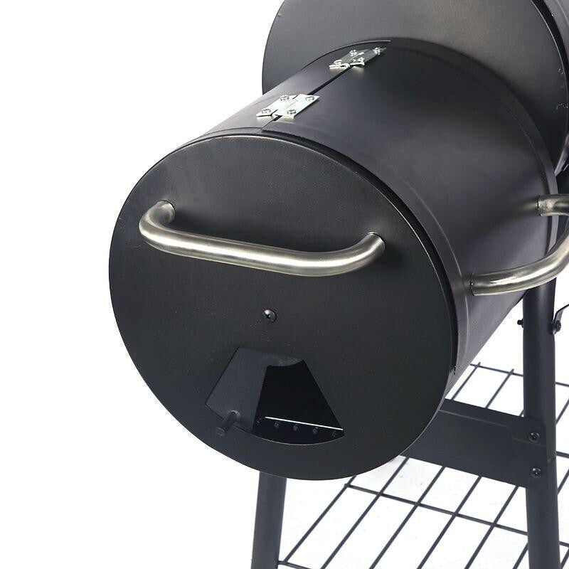 Alabama Alf’s Charcoal BBQ Smoker Grill – Barrel Style Trolley BBQ Outdoor