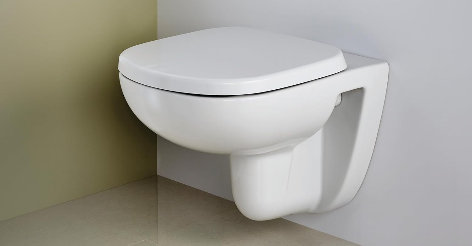 Tempo Round Soft Close Toilet Seat White Gloss Wrapover Quick Release