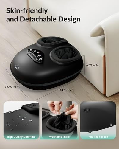 Snailax Shiatsu Foot Massager with Heat 2025 – Deep Kneading Rolling Compression
