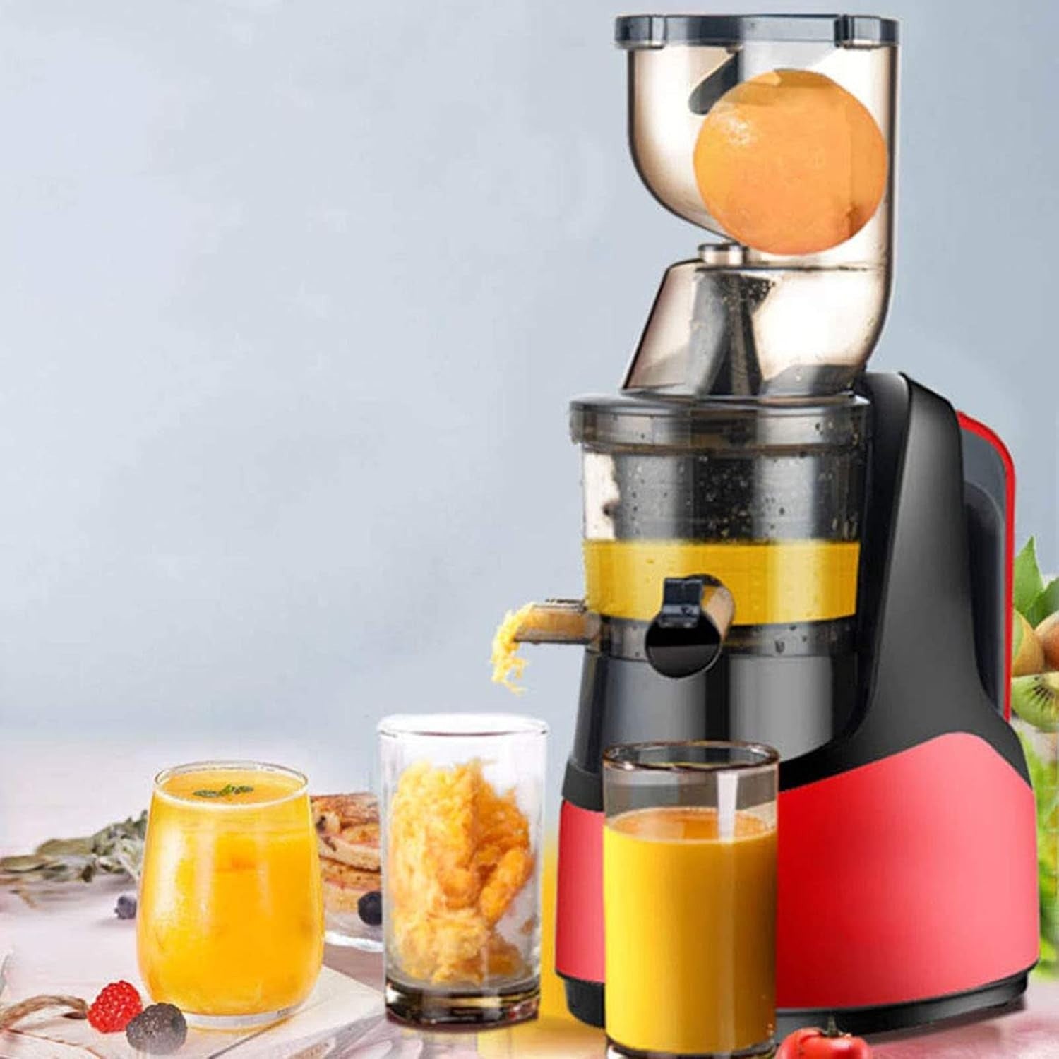 Gold Automatic Juicer Whole Fruit Vegetable Extractor Adjustable Pulp