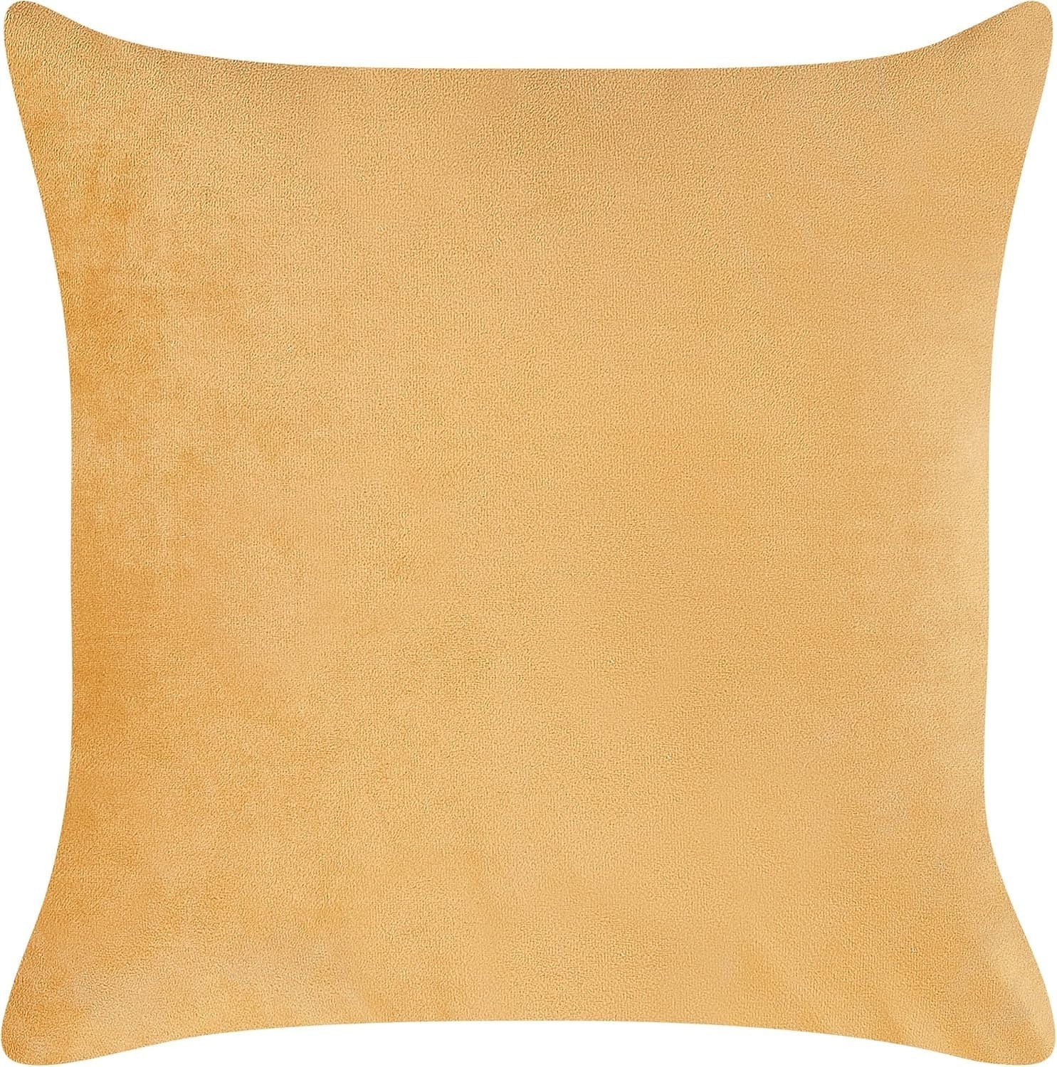Thickly Padded Velvet Chaise Lounge Sofa with Pillows Orange 79cm Deep
