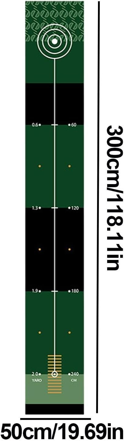 Golf Putting Mat 29” Indoor Practice Training Green Alignment & Return Ball
