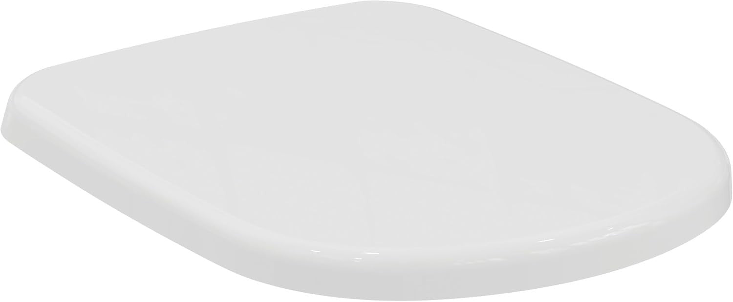 White Round Toilet Seat Soft Close Quick Release Scratch-Resistant