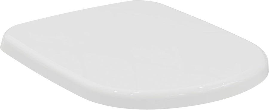 White Round Toilet Seat Soft Close Quick Release Scratch-Resistant