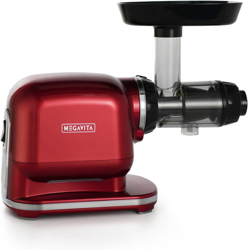 Cold Press Juicer 200W Quiet 67RPM High Yield Easy Clean Red Whole Fruit