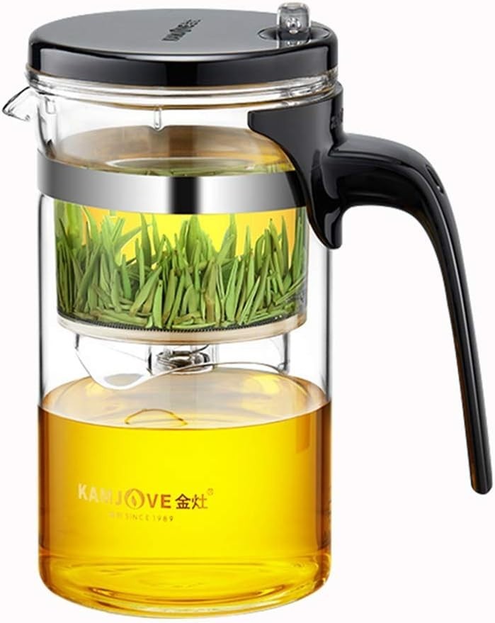 500ml Glass Teapot with Removable Infuser Borosilicate Tea Pot Lid