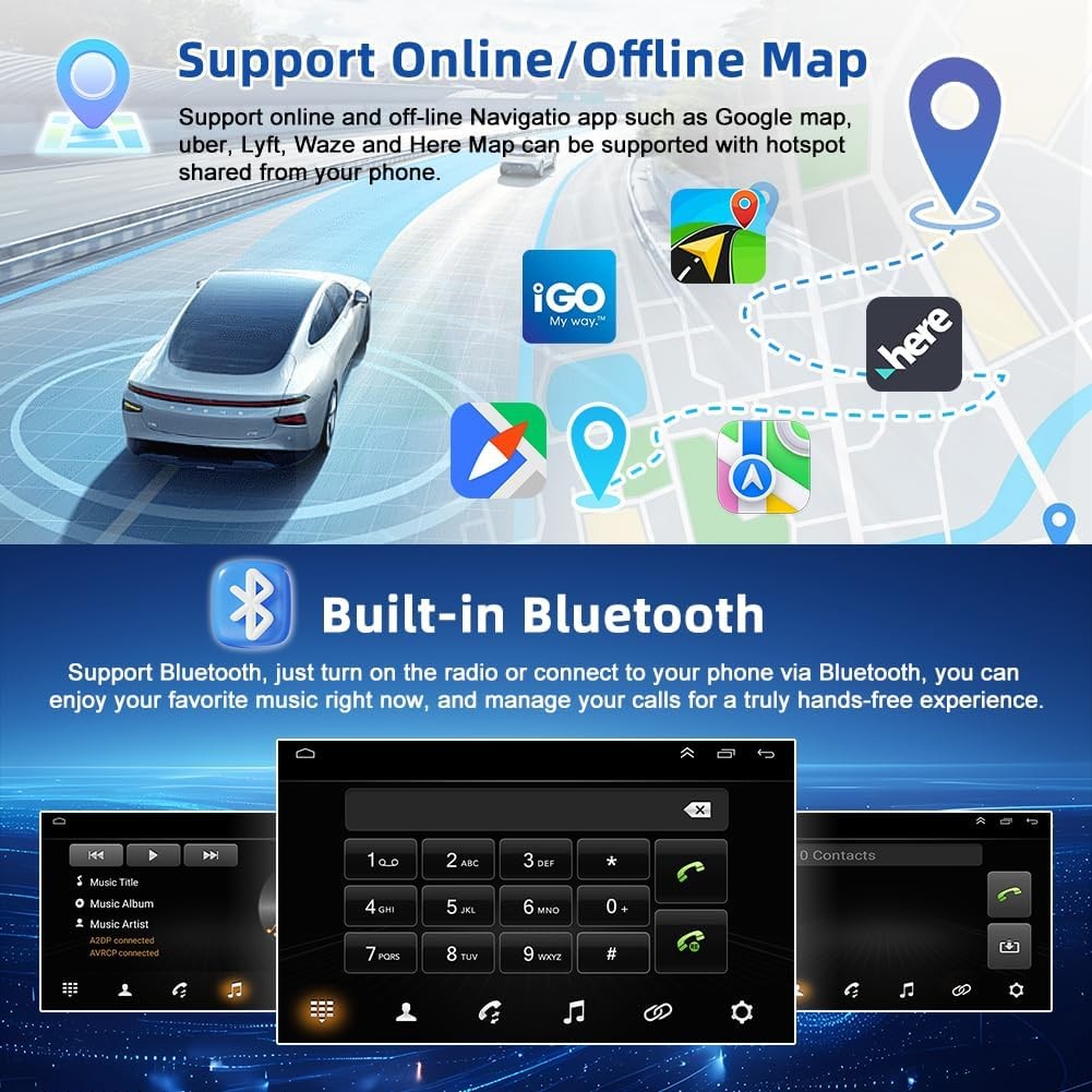 Ford Fiesta 2009-2014 9" Android Car Stereo CarPlay GPS