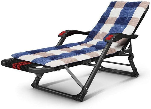 Luxury Adjustable Garden Recliner Sun Lounger Bed Outdoor Chair Aluminium