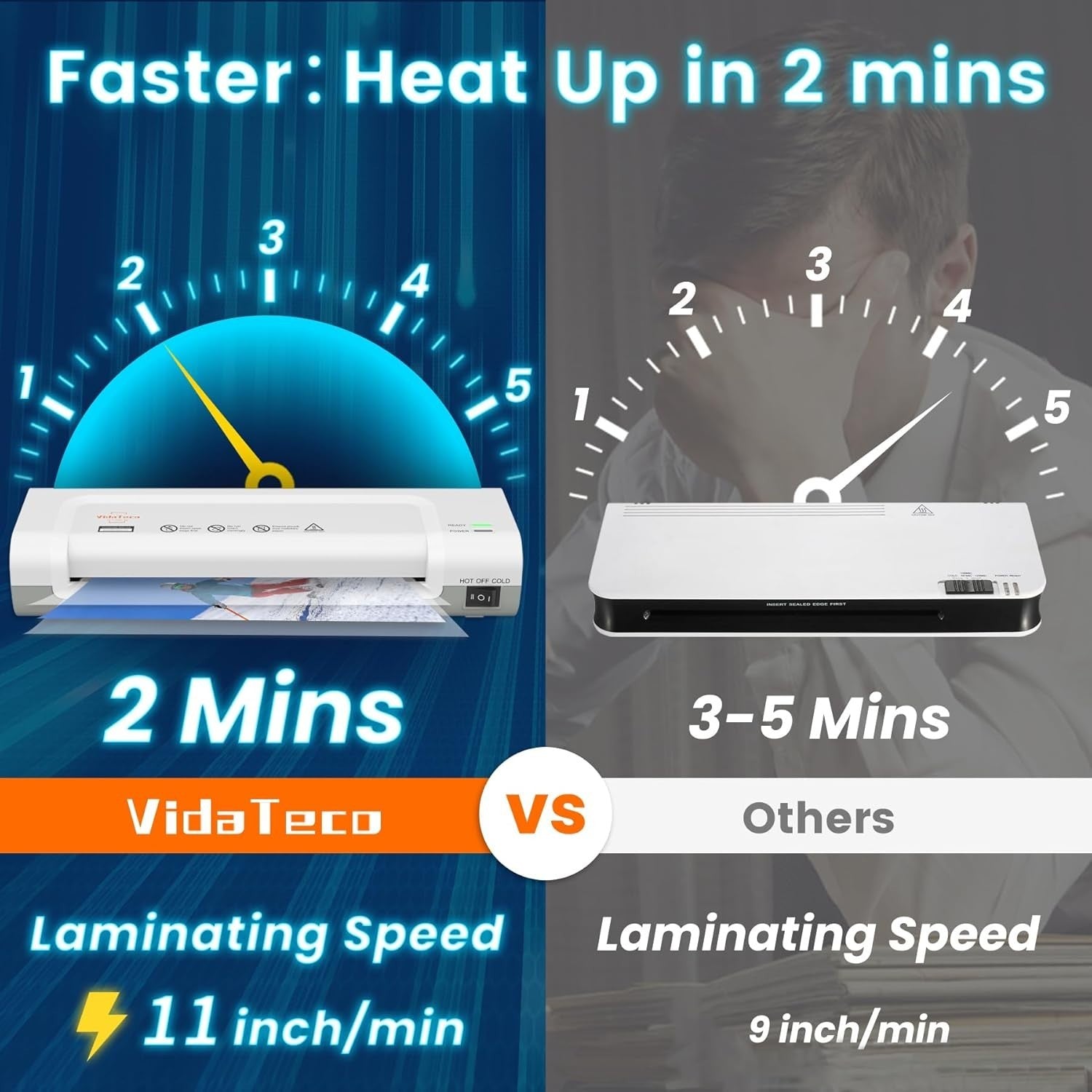 Portable A4 Laminator Compact Lightweight Desk Friendly Home Office Use