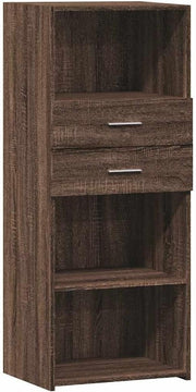 Modern Oak Storage Cabinet Cupboard 50x42.5x124cm for Home Office